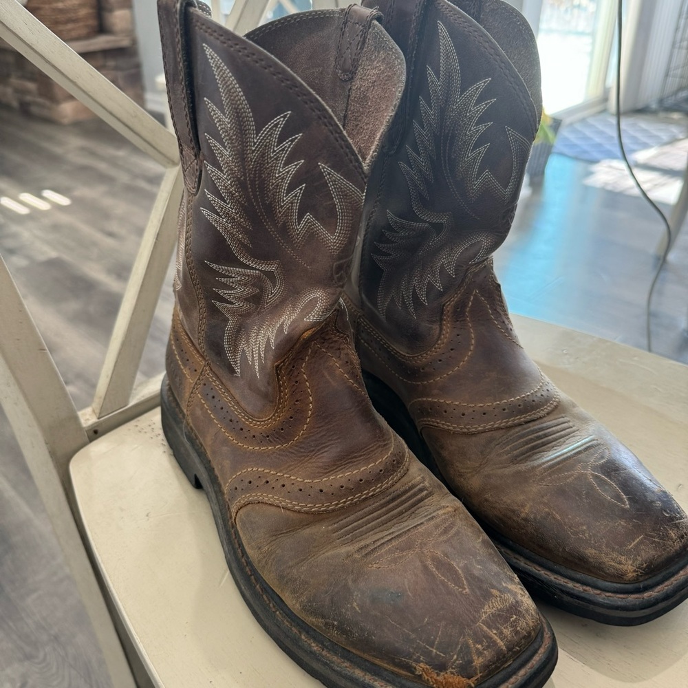 Ariat Men’s Square Toe Cowboy Boots - Picture 6 of 7
